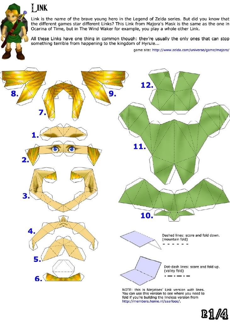 Legend Of Zelda Link Papercraft 1 Photo by nintendo_papercrafts